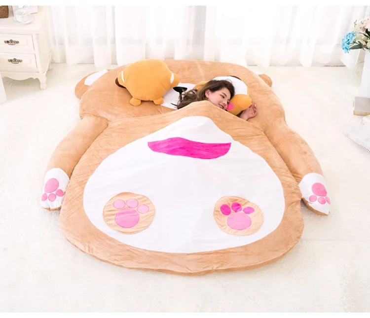 Description Picture 6 of itemCartoon mattress lazy sofa bed Suitable for children tatami mats floor cute cartoon bed soft comfortable brown bear sofa mat