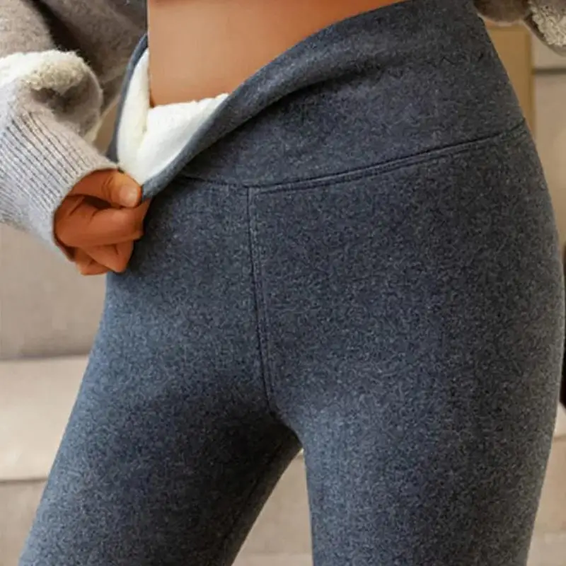 

Winter Thermal Pants For Women High Waisted Trouser Tummy Control Women's Yoga Leggings For Gym Exercise Home Running Workout