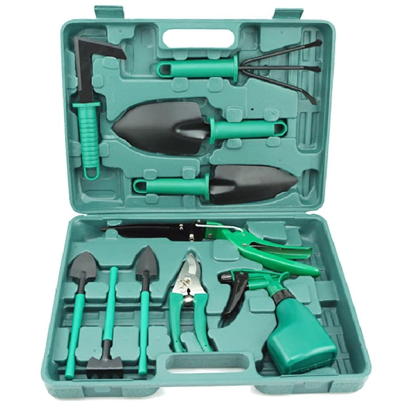 

Ten-Piece Multi-Purpose Garden Supplies Part Garden Utensils Shovel Rake Shovel Scissors Watering Can