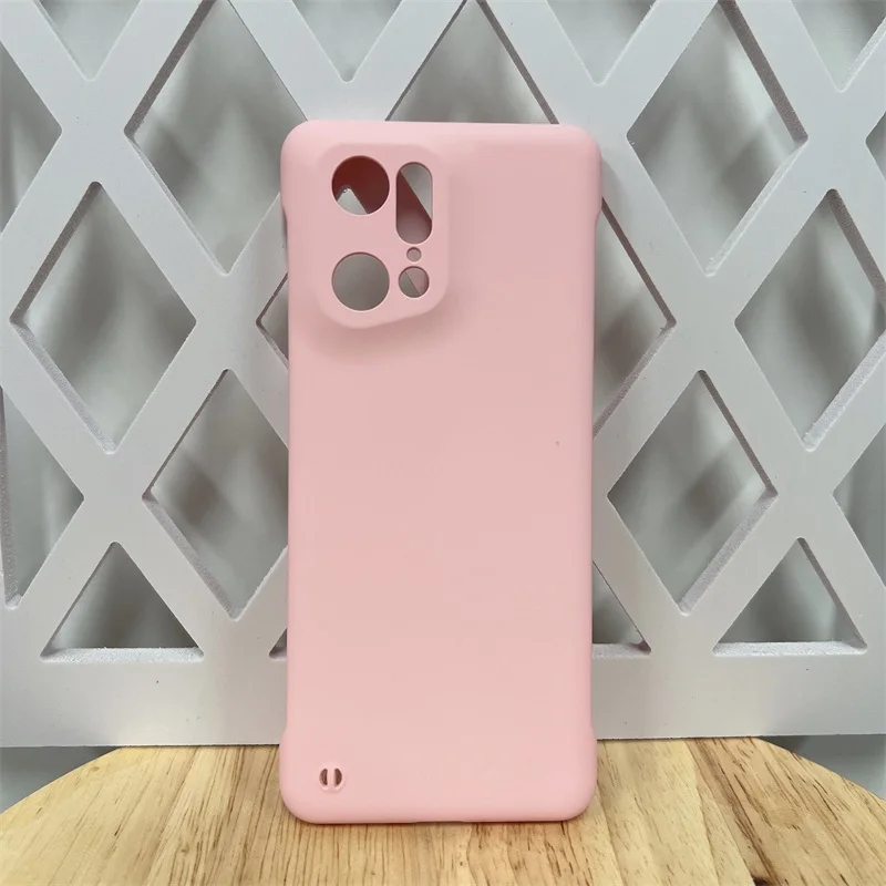 Bonbonfarbene, rahmenlose, matte Hülle für Oppo Find X5 FindX5 X3 X2 Pro 5G, schlanke, harte PC-stoßfeste Stoßstangenabdeckung_voghion.com
