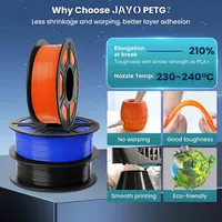 JAYO 3D PETG/PETG Transparent Filament 1.75mm PLA Filament For Bambu FDM 3D Printer PLA Neatly Wound 3D Printing Material - Image 5