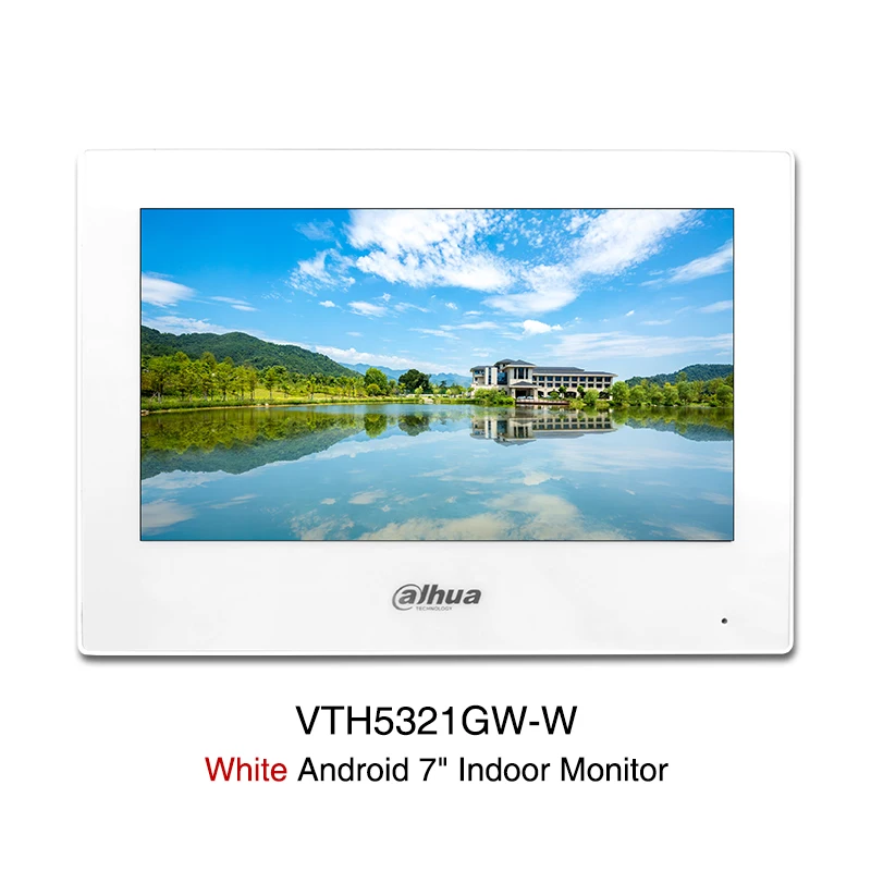 Dahua WiFi 7-calowy monitor wewnętrzny z systemem Android Wideodomofon Ekran dzwonka Kamera IP System bezpieczeństwa VTO VTH5321GW-W Karta SD PoE