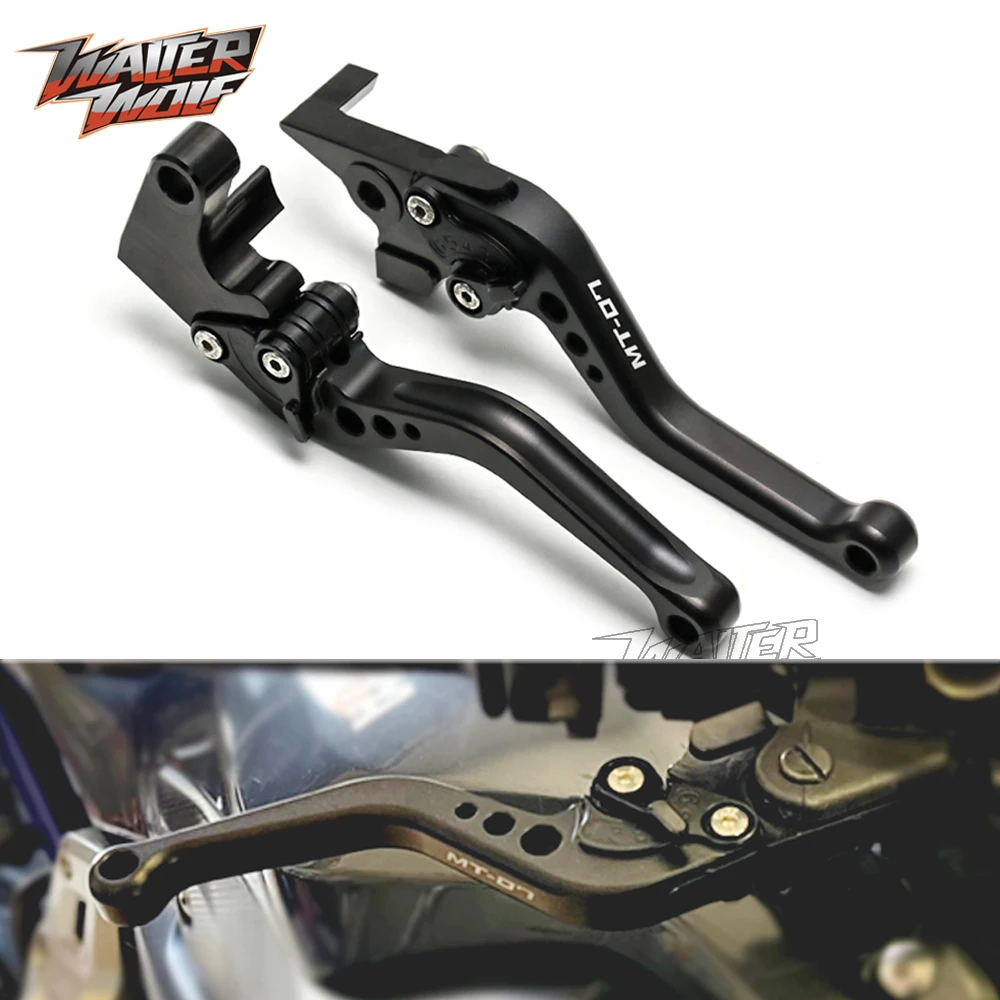 For YAMAHA MT 07 Short Brake Clutch Levers MT07 FZ07 MT 07 MT 09 Tracer