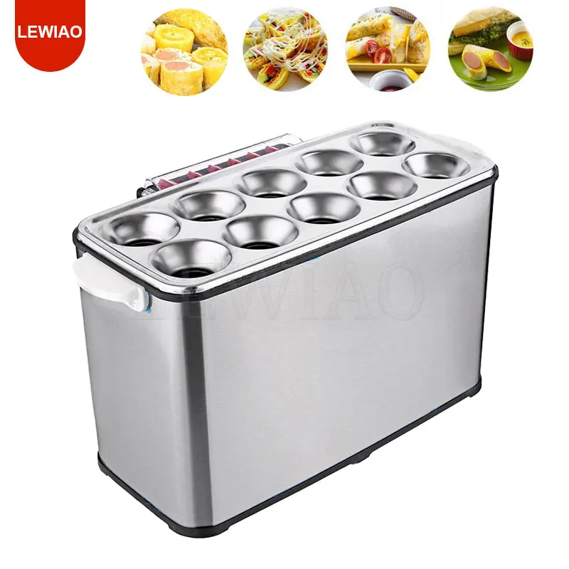 

Automatic Rising Commercial Fried Egg Sausage Maker Hot Dogs Baking Machine Breakfast Eggs Roll Omelette Master Roller Boiler