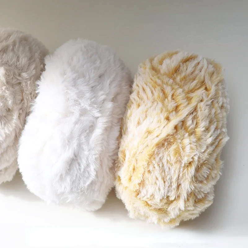 Knitting Yarn 100g/Roll Faux Fur Mink Wool Cashmere for Hand Knitting