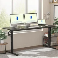 Whole Piece Standing Desk, 60 x 24 Inches Height Adjustable Desk Electric Sit Stand Desk for Home Office 1