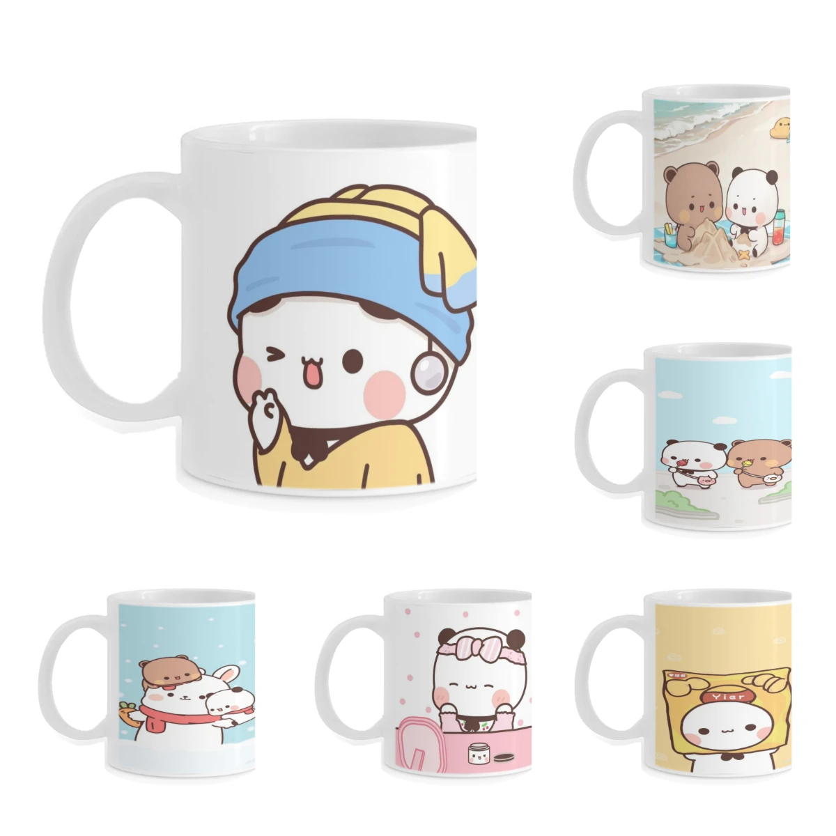 

Panda Bear Hug Bubu Dudu Ceramics Coffee Mugs Tea Cup Milk Cups Gifts Drinkware Coffeeware Thermal