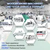1 Double Sides Planer Solid Wood Machine Double-sided Pressure Planer High Efficiency Two Side Planer 3