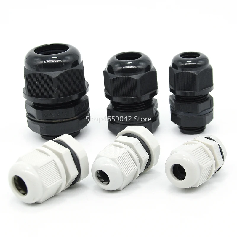 Plastic Waterproof Cable Gland Nylon Joint IP68 PG7 PG9 PG11 PG13.5 Cable Locking Connector 5pcs for 3-6.5mm