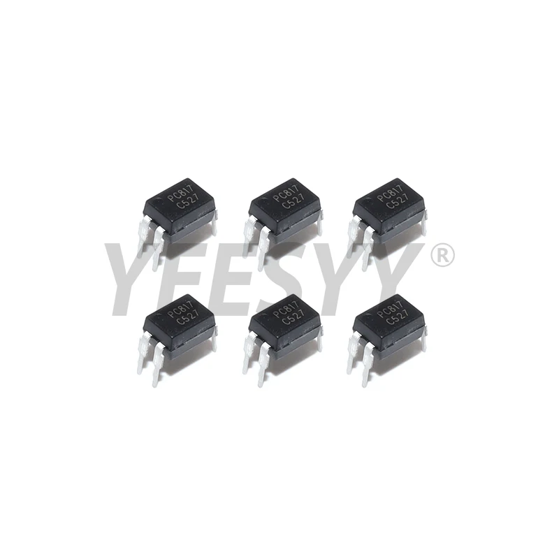 50PCS PC817 PC817C Optocoupler FL817C PS817C DIP4 DIP Opto Coupler New and Original Optical Isolation IC Chip 817C EL817 5v 5