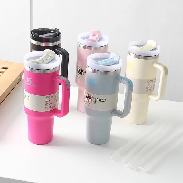 2nd Gen 24H Ship Quencher Tumblers With H2.0 Stainless Steel Cups, Silicone  Handle, Lid, Straw 40oz Car Mugs And Insulated Bottle With Straw From  Babyonline, $11.02