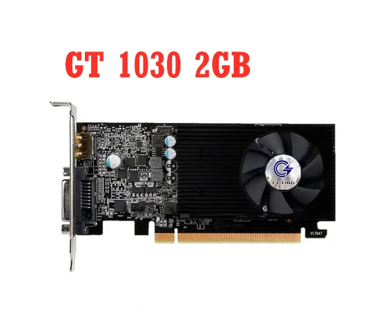 

CCTING GT 1030 2GB Graphics Cards For NVIDIA Geforce GT1030 2GB Low Profile Video Cards Mini GPU Computer ITX MATX GIGABYTE Used