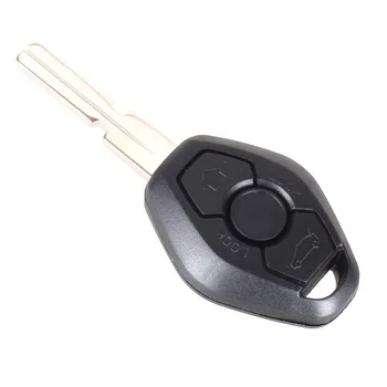 Chiave telecomando per BMW 3 5 7 serie Z3 Z4 X3 X5 M5 325i E38 E39 E46 - KEYYOU custodia a conchiglia remota a 3 pulsanti non tagliata adatta per BMW 3 5
