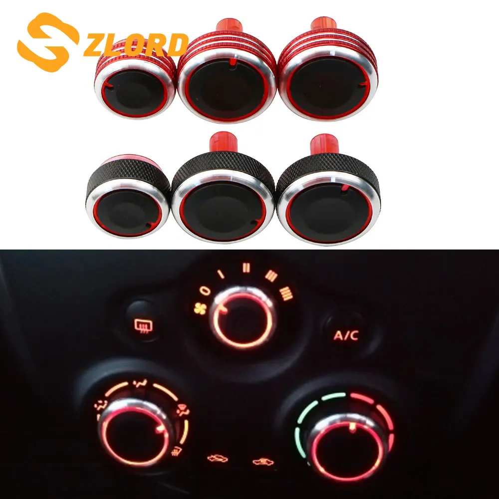 

AC Knobs Air Heater Climate Control Switch Knob Buttons for Nissan Cube Z12 Latio Almera Versa N17 Note E12 Mitsuoka Viewt