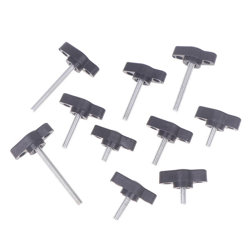 Enhanced Stainless Steel Adjustable Thumb Screws with Z-Shaped Handle and Butterfly Wing Knob