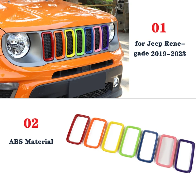 For Jeep Renegade Racing Grills Matt Black Carbon ABS Plastic Grille Air  Intake Styling Accessories Tuning Parts 2019 2020 2021 - AliExpress