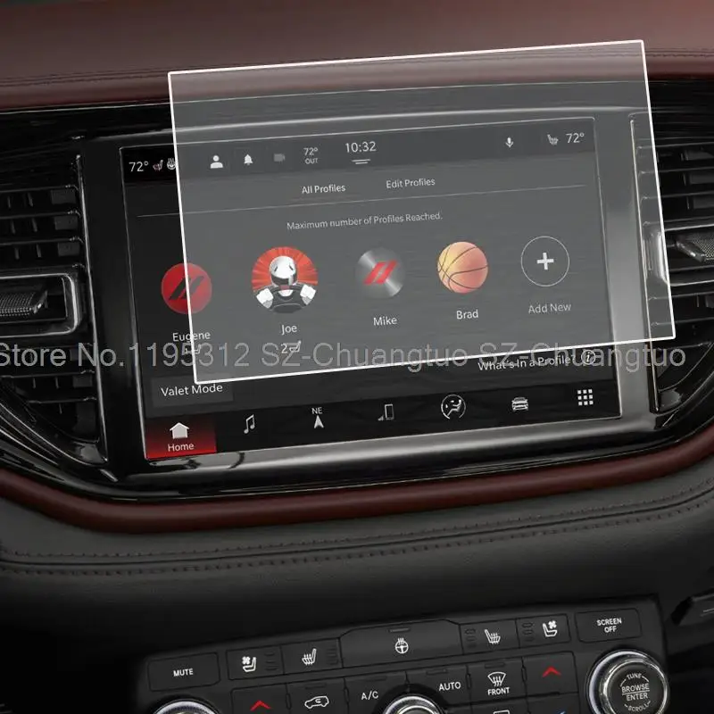 

Защита экрана из закаленного стекла для Dodge Durango 2021, 2022, 10,1 дюйма, Автомобильный Центр, GPS-навигация, мультимедийная пленка, аксессуары