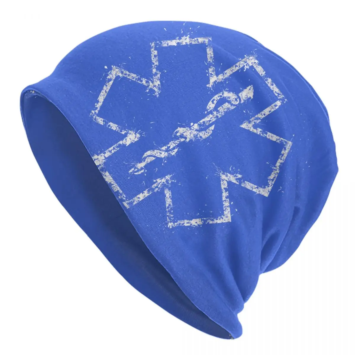 

Emt Star Of Life Skullies Beanies Caps Cool Winter Warm Men Women Knit Hats Unisex Adult Paramedic Medic Ambulance Bonnet Hats