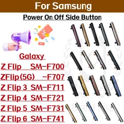 Power ON/OFF Volume Side Button Keys Replacement for Samsung Galaxy Z Flip Series (Z Flip 4 Green)