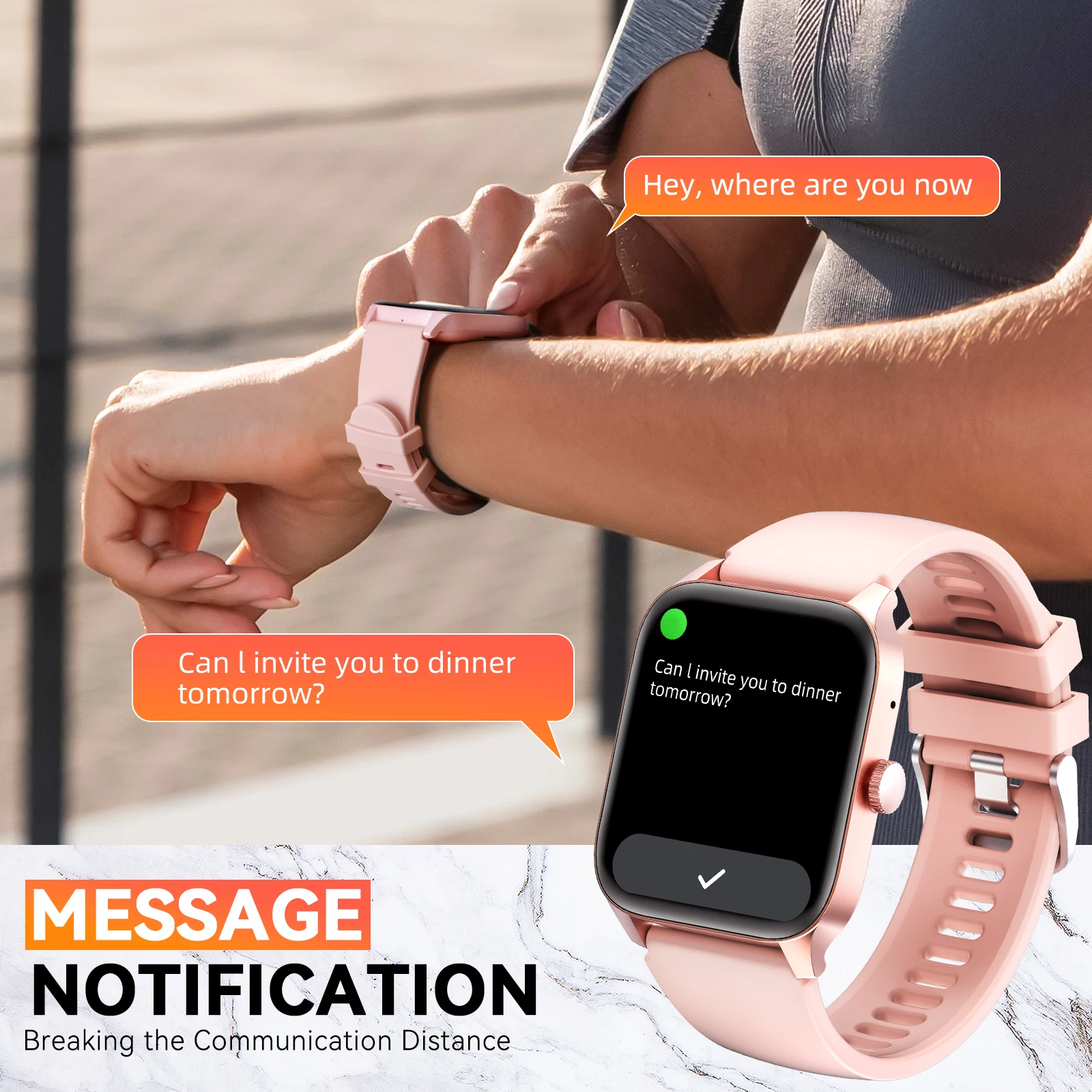 LaNikar New Smart Watch QS56 For Men And Women 1.83" TFT Bluetooth Call Sports Watch Health Monitor IP67 Waterproof Custom Dial - Image 6