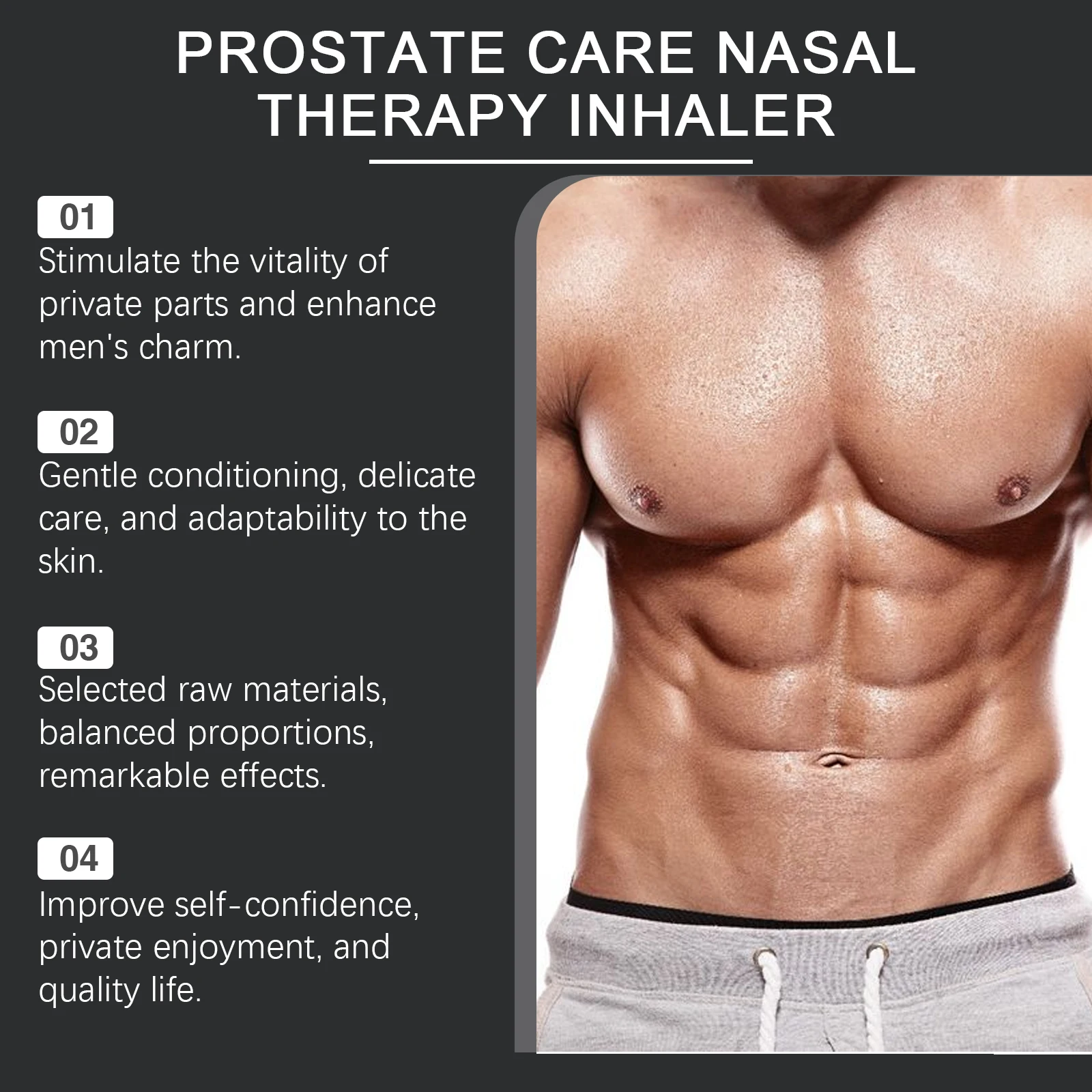 Nasal Inhaler Prostate Treatment Mint Refreshing Relieve Nasal Congestion Boost Energy Improve Kidney Deficiency Male Enhancer