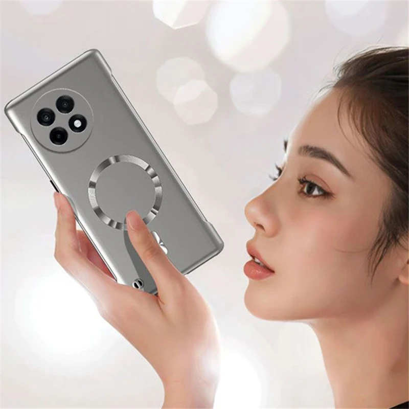 Ultra Thin Metallic Frameless Magnetic Phone Case - Sleek and Durable Design