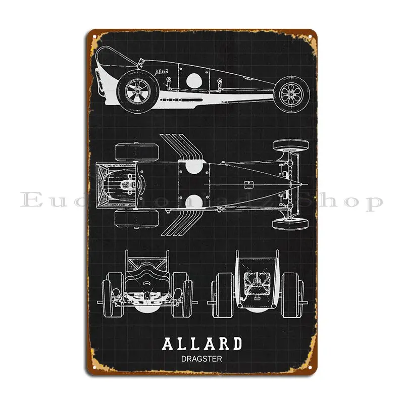 Allard Dragster Metal Sign Party Garage Personalizzato Garage Funny Tin Sign Poster