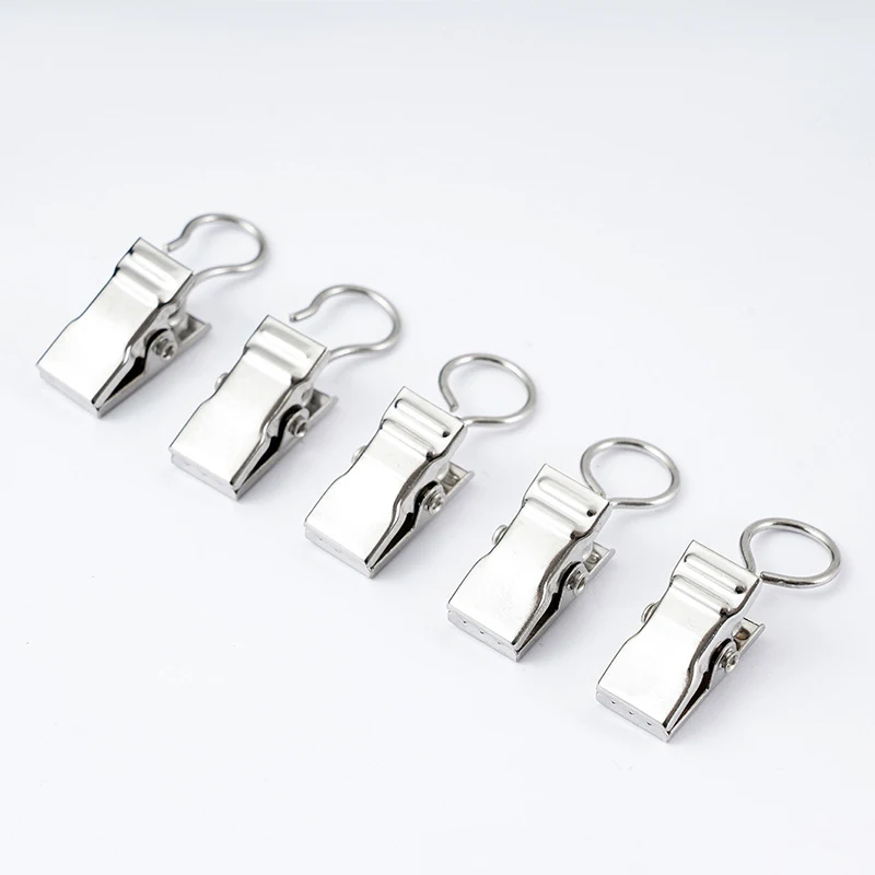 Window Curtain Hooks 50 Pcs Metal Curtain Clip