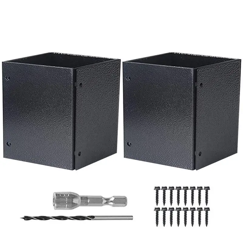 

Post Protector Stainless Steel Adjustable Post Protector Fence Post Base Protects Wooden Mailboxes And Fences