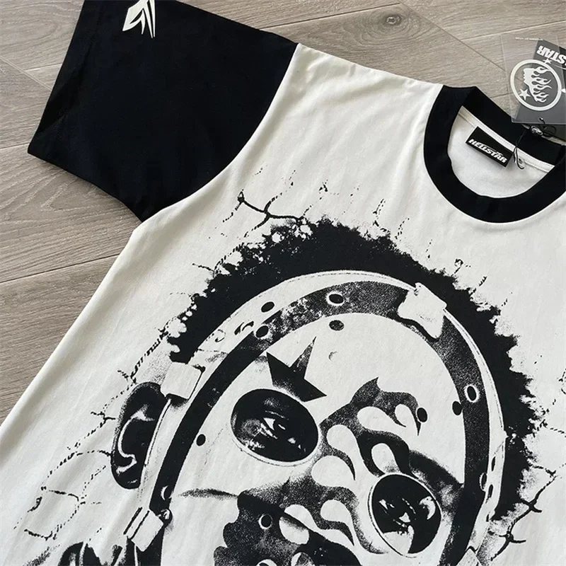 

Футболка 24ss Hell Star 777 Journey 2 Paradise для мужчин и женщин, футболка большого размера из чистого хлопка в масштабе 1:1