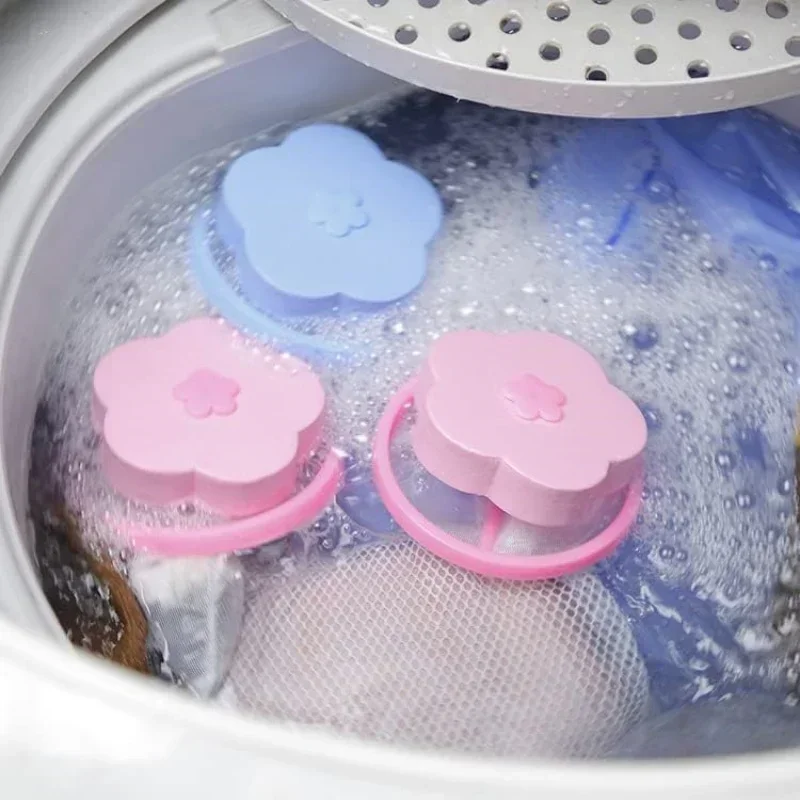 New Washing Machine Hair Removal Catcher Filter Mesh Pouch Cleaning Balls Bag Dirty Fibers Collector Filter Laundry Ball Discs
