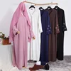 2026 New Eid Bow Embroidery Abaya Set for Women Dubai Islamic Abaya with Hijab 2 Piece Set Ramadan Party Caftan Robe Open Abaya