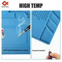 Tapis de plate-forme de bureau en Silicone, pour Station de soudage, fer, téléphone, réparation PC, isolation thermique magnétique, sans plomb, S-160 2