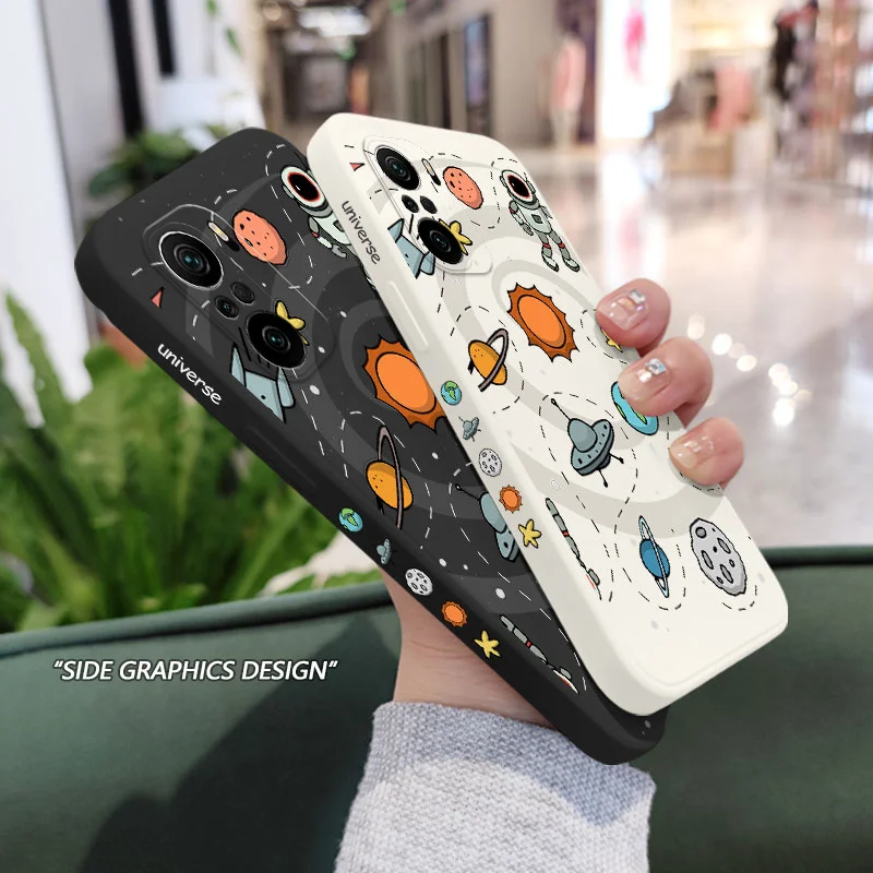 Great Astronaut Design Silicone Phone Case