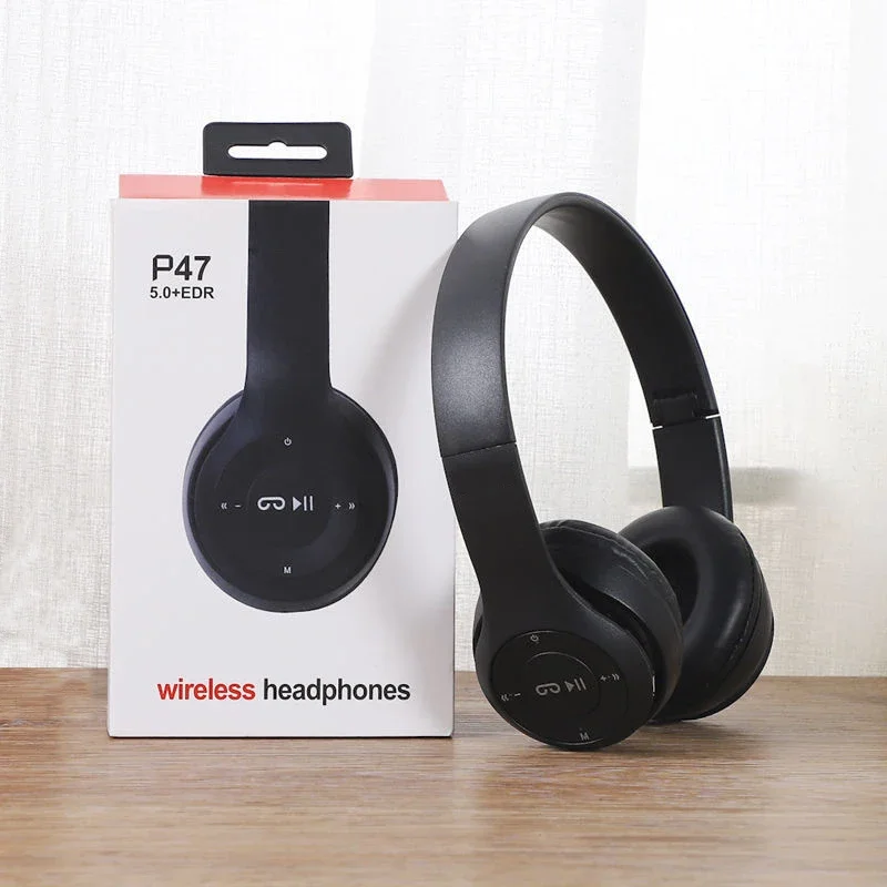 

Bluetooth 5.0 Headsets Wireless Earphone 3.5MM Wired Headphones Support TF Card Foldable Noise Reduction For iPhone Xiaomi