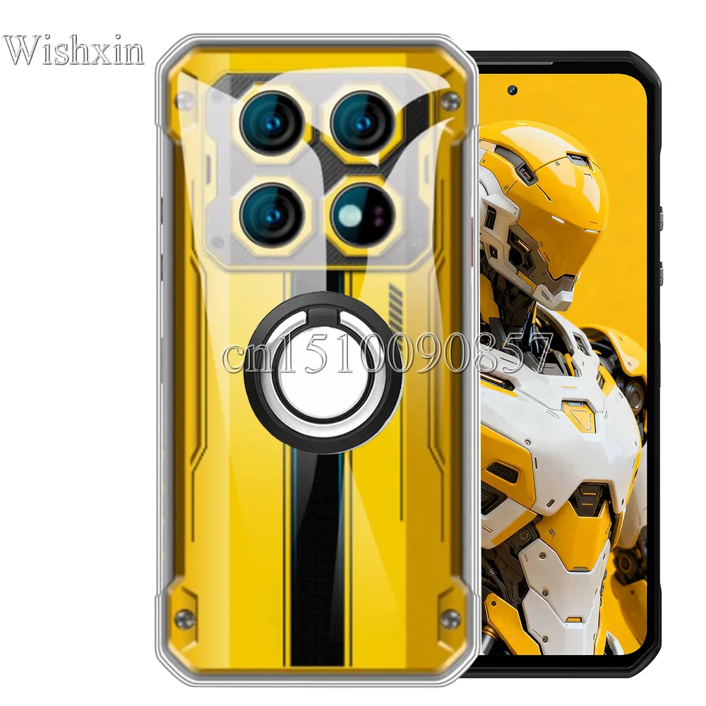 Ringhalter, stoßfest, weiches TPU, Ständer, stoßfeste Hülle für Oukitel WP60 Coque Funda