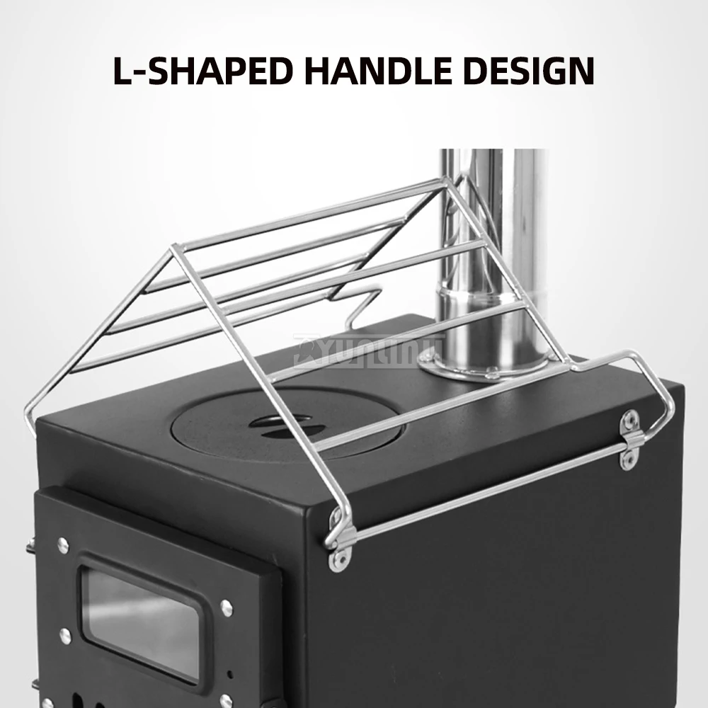 Outdoor Multi-functional Camping Stoves Portable Firewood Stove Small Courtyard Barbecue Stove 3