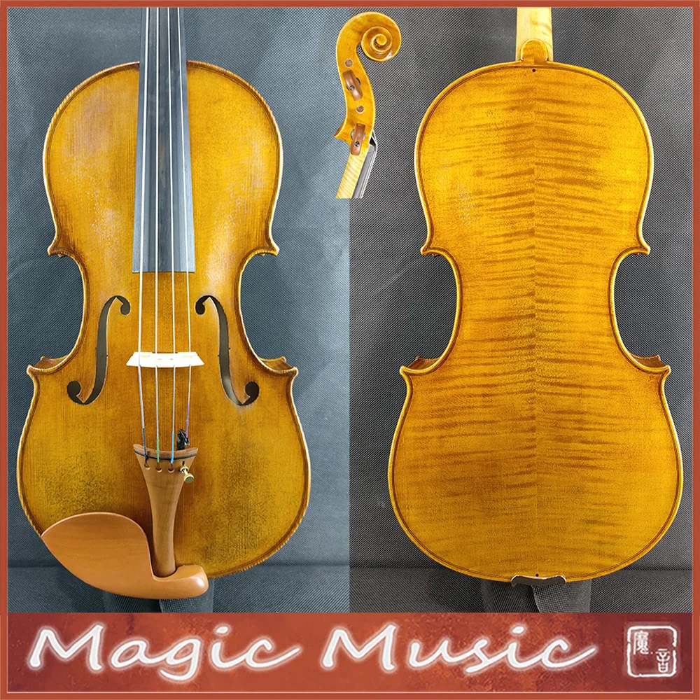 SELECTED 50 Years Old Spruce The Harrison Model Amati Viola Size 16.5 inch #3407 Professional Handmade Oil Antiqued Varnish