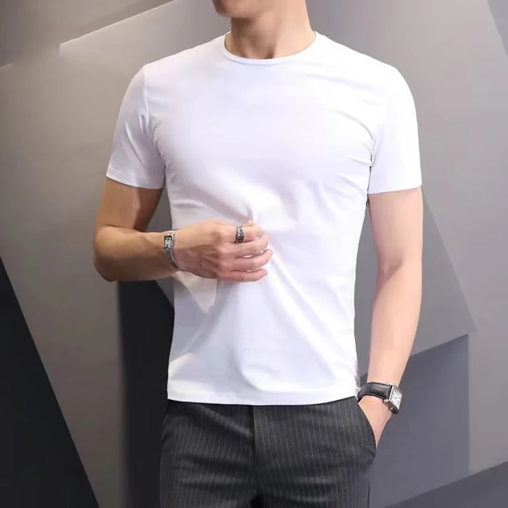 

Fashion High Quality Widely Applicable Affordable Brand New T Shirt Men T Shirt Casual Round Neck Short Sleeve Tees