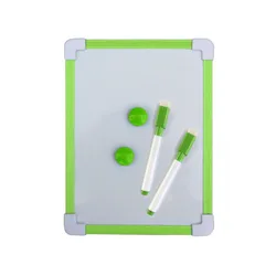 Colorful Frame Mini Magnetic Whiteboard for Kids - Includes Pen and Hanging Feature (Green - 1pc)