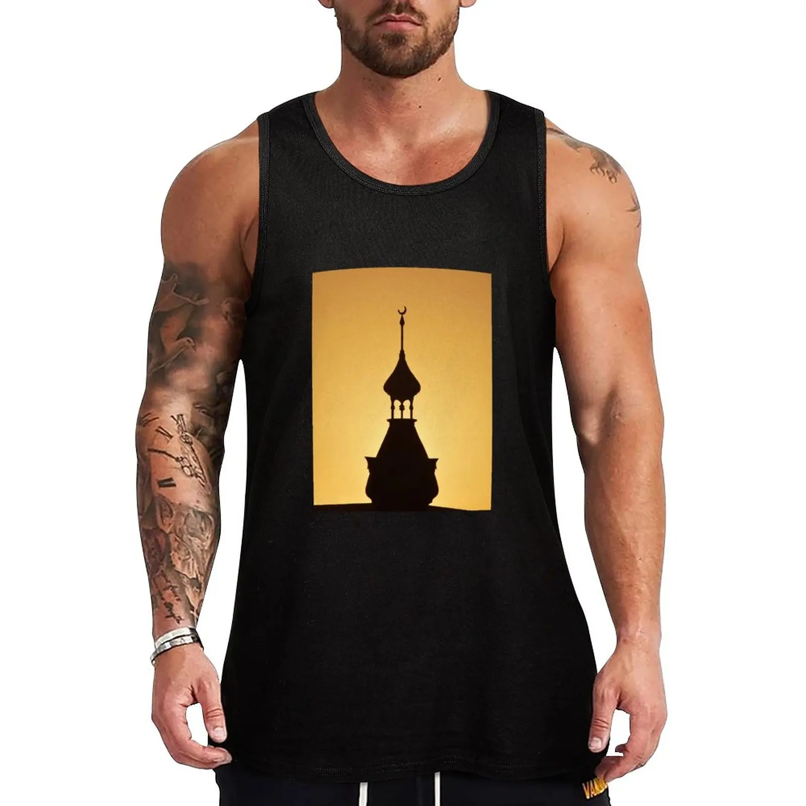 

New UT Minaret Tank Top Men's clothing brands Male clothes Bodybuilding clothing man
