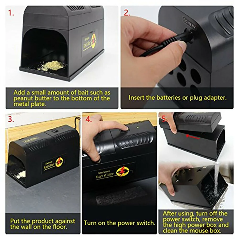 Multifunction Electric Rat Trap Killer Reusable Electronic Mice Trap That  Large Rodent Killer Catcher Rat Trap Killer Catcher - AliExpress