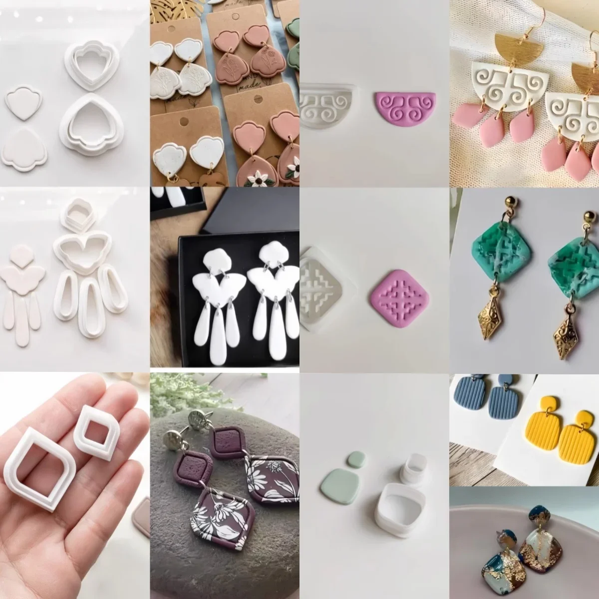 Polymer Clay Cutter Polymer Clay Tool Diy Earring Pendant Jewelry Molding Cutting Mold Ceramic Tool
