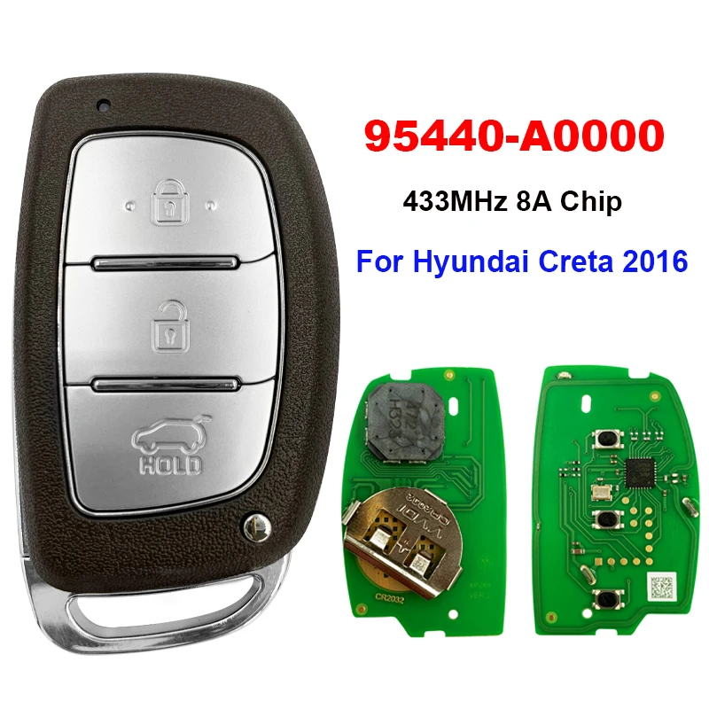 Умный ключ дистанционного управления CN020152 для Hyundai Creta 2016 3 кнопки 433 МГц 95440-A0000 PGB