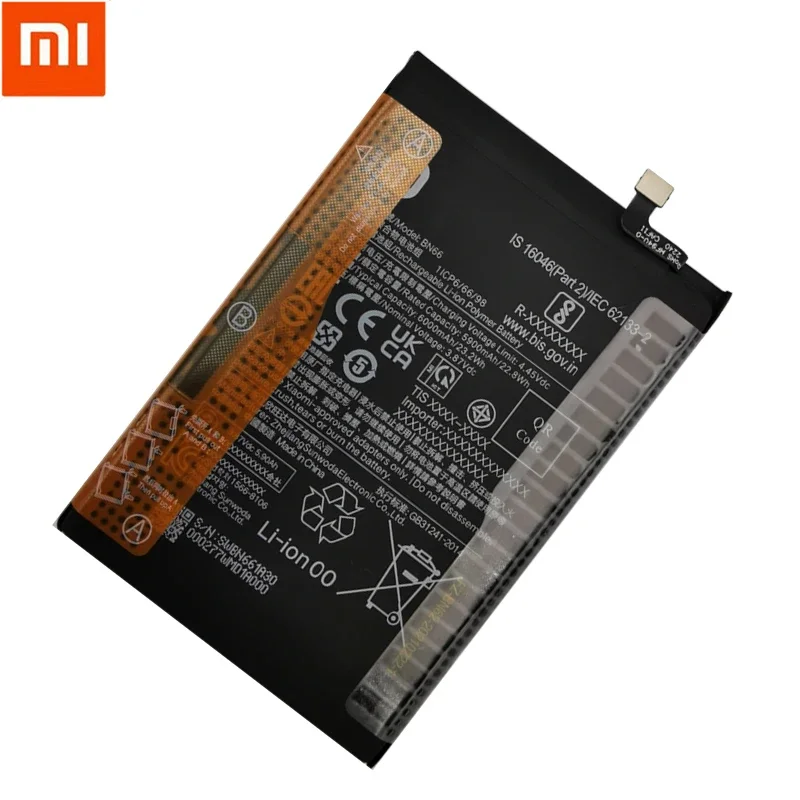 100% Original New High Quality Replacement Battery BN66 For Xiaomi Mi POCO C40 Rechargeable Phone 6000mAh Batteries Bateria