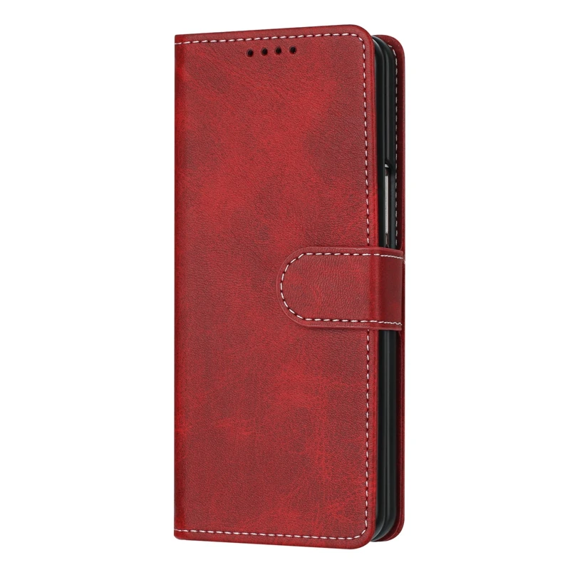 Solid Color Flip Wallet Phone Case – Leather Etui Cover