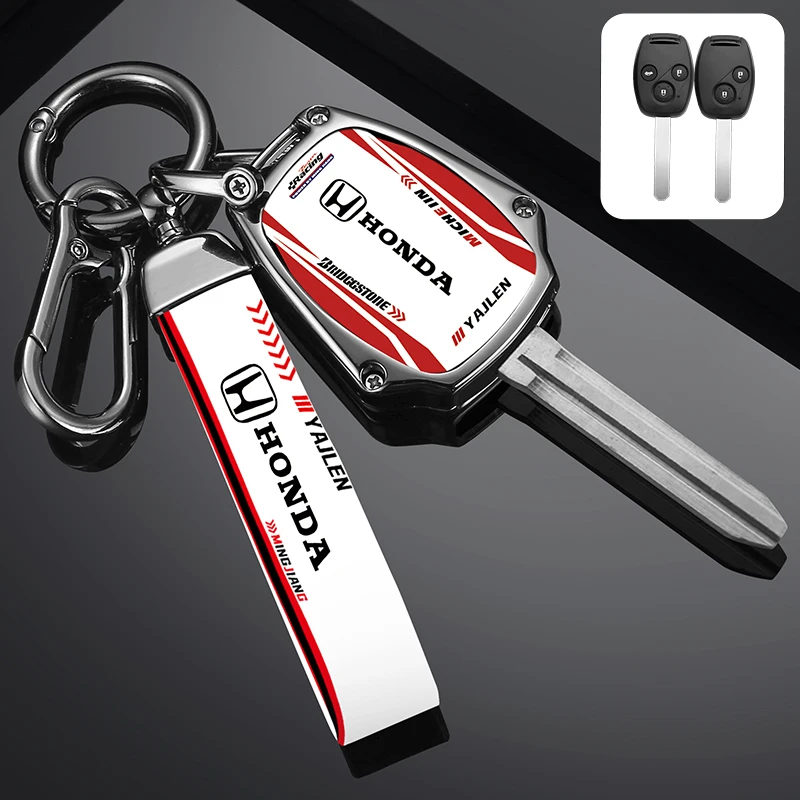 Car Racing Style Design Key Case Cover Shell Accessory For HONDA Accord CRV Pilot Civic