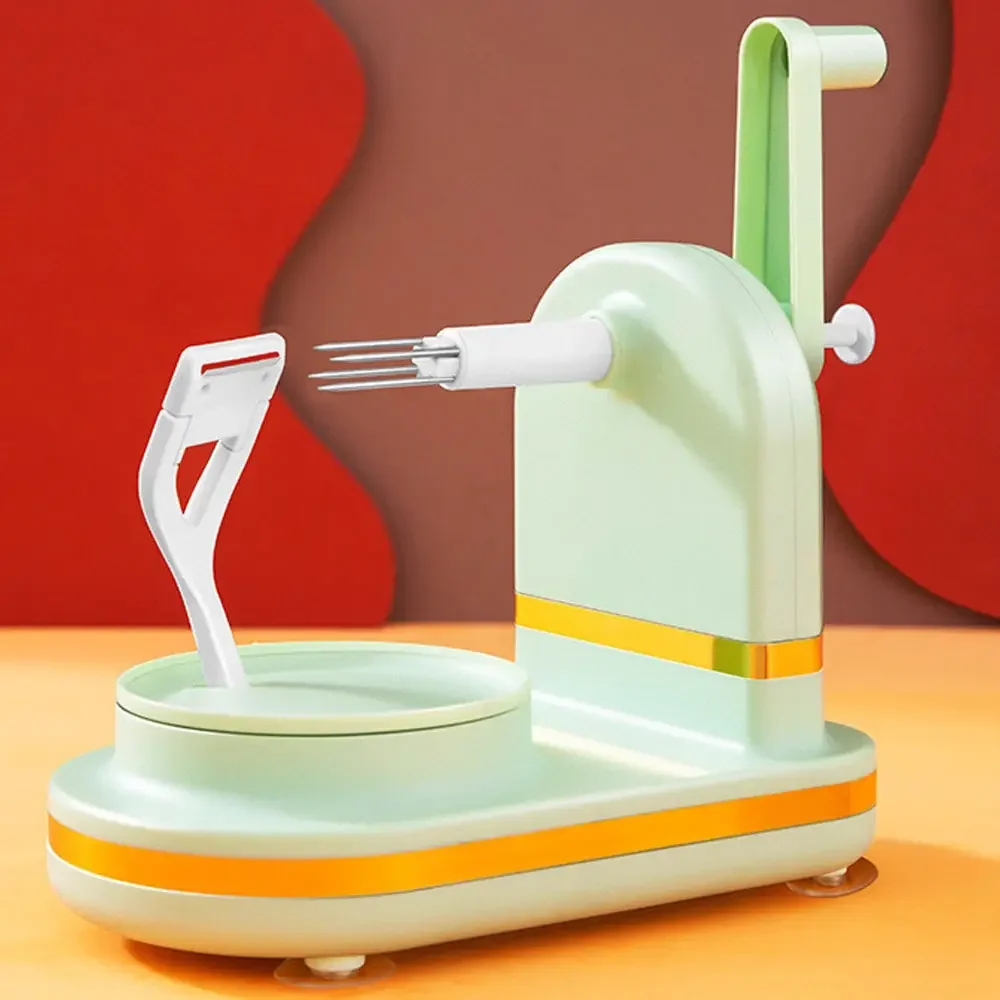 Description Picture 6 of itemFruit Apples Peeler Machine Slicer Manual Rotating Kitchen Tool Peeling Gadgets for Citrus Hand-cranked Potato Corer Cutter New