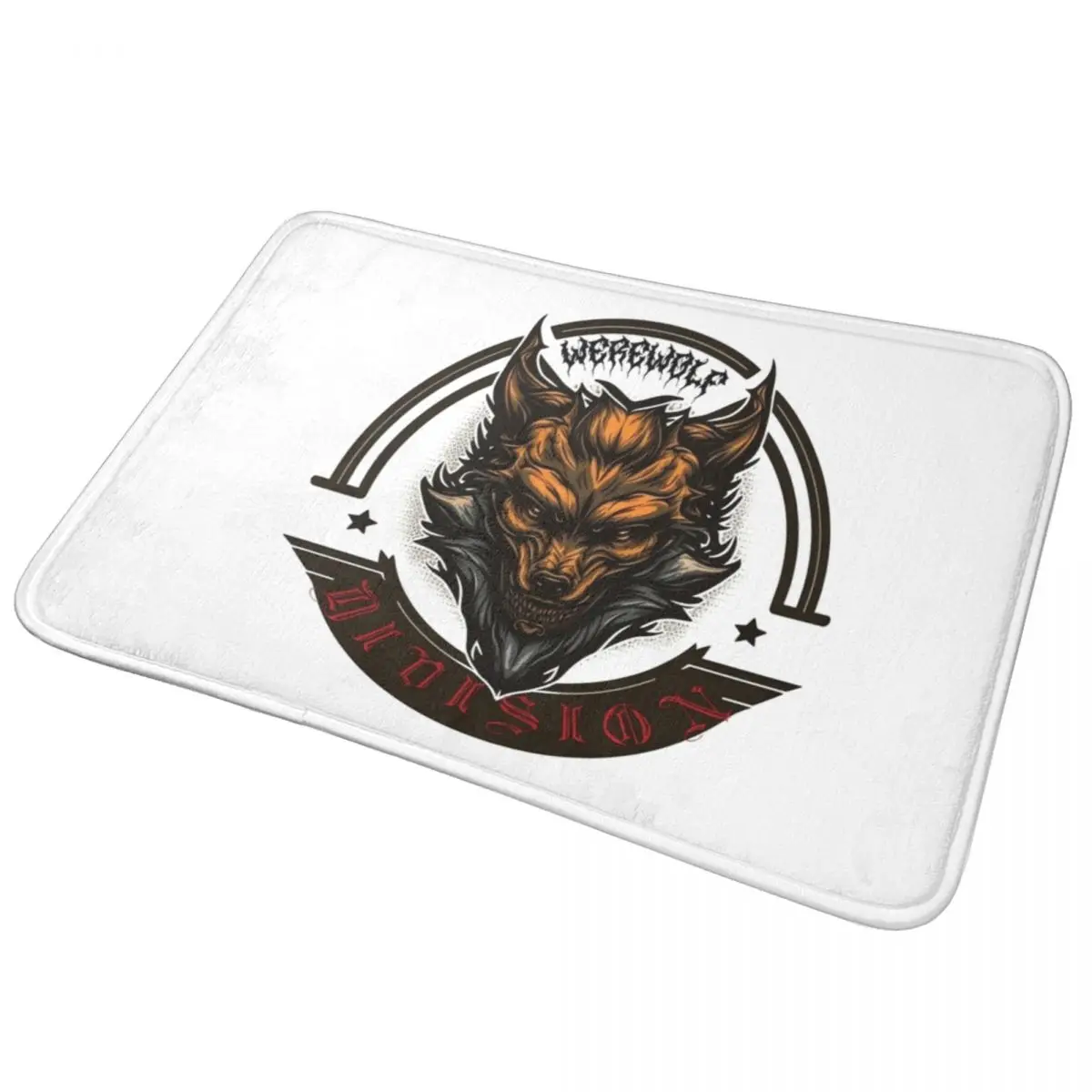 

Werewolf Division Logo Doormat Anti-skid Super Absorbent Bathroom Floor Mats Home Entrance Rugs Kitchen Bedroom Carpet Footpad