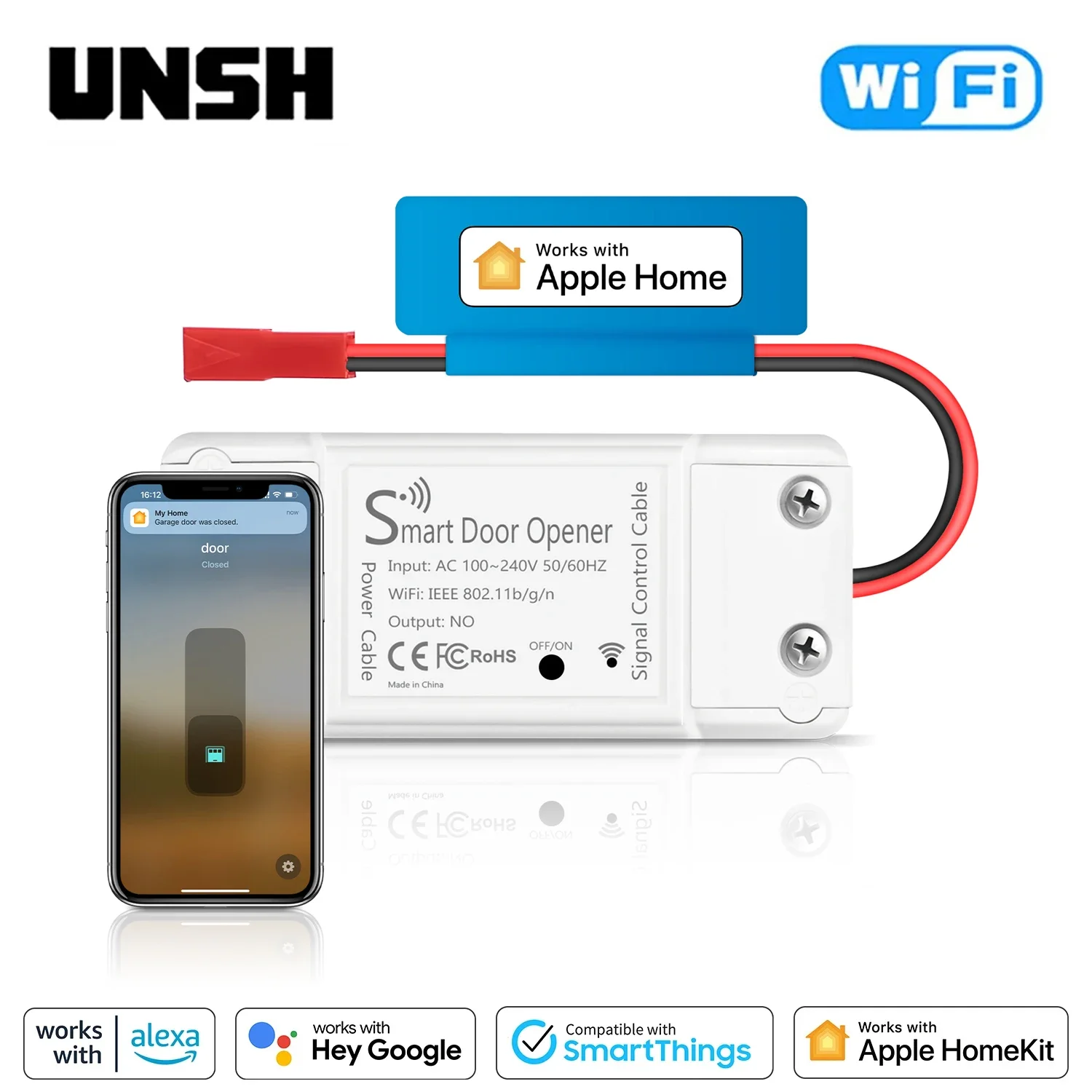 HomeKit EU UK US WiFi Garage Door Switch Opener Smart thumbnail 2